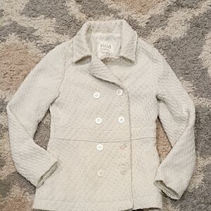 Billabong Textured Cream Pea Coat